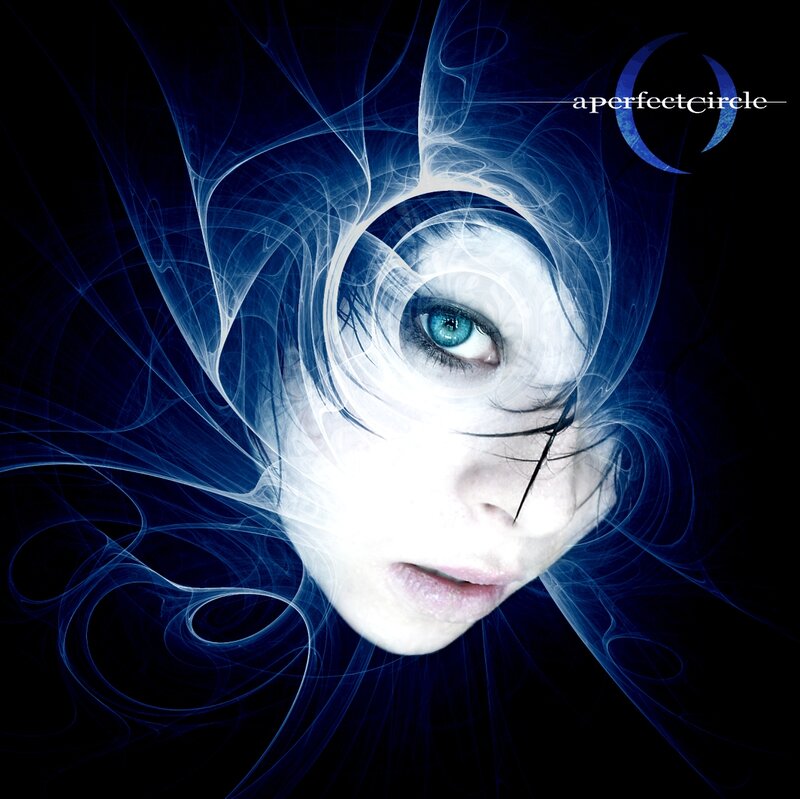 Woman's Face with Blue Eyes — Dramatic