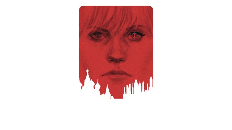 Woman's Face with City Skyline