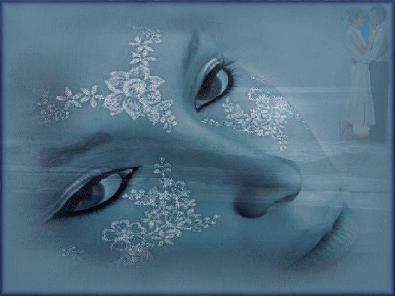 Woman's Face with Lace