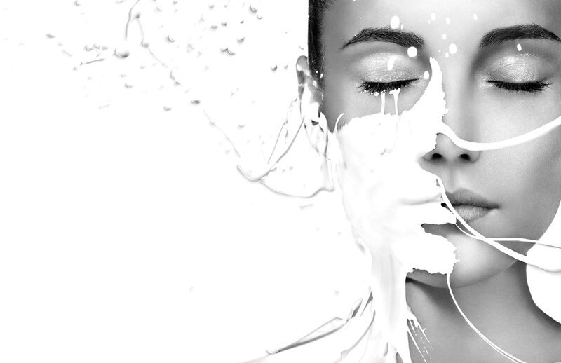 Woman's Face with Liquid
