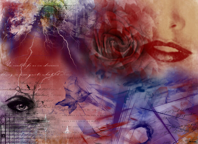 Woman's Face with Rose