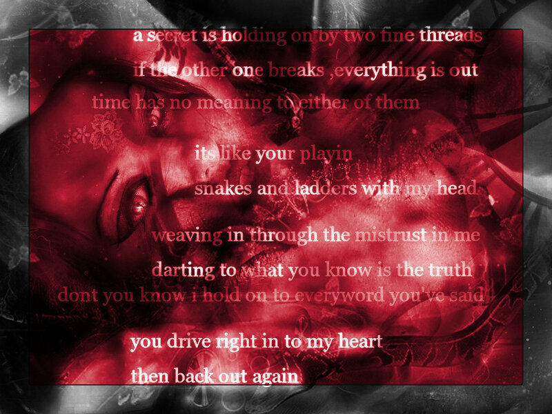 Woman's Face with Text
