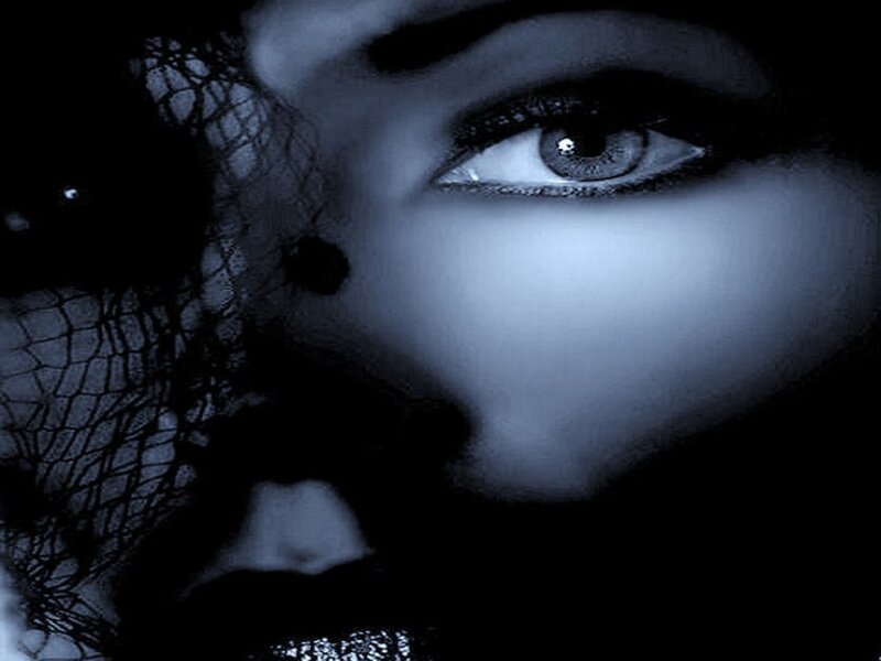 Woman's Face with Veil