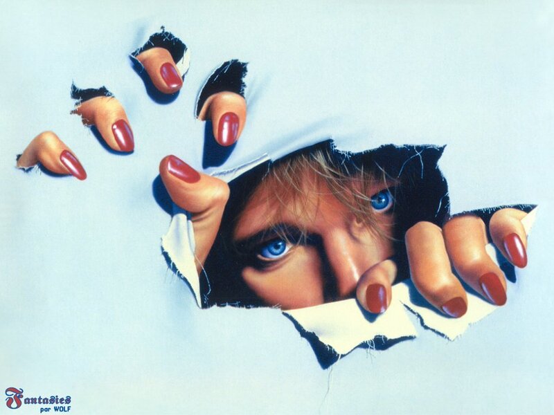 Woman's Hands Tearing Paper