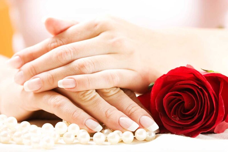 Woman's Hands with Rose