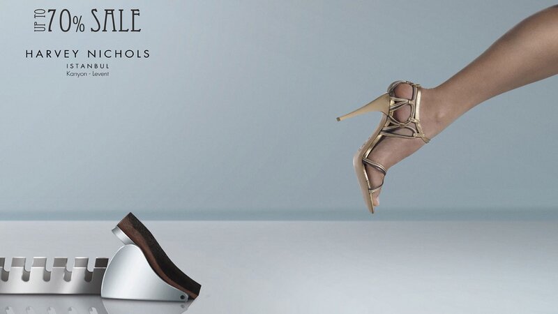 Woman's Leg in High Heels — Gray
