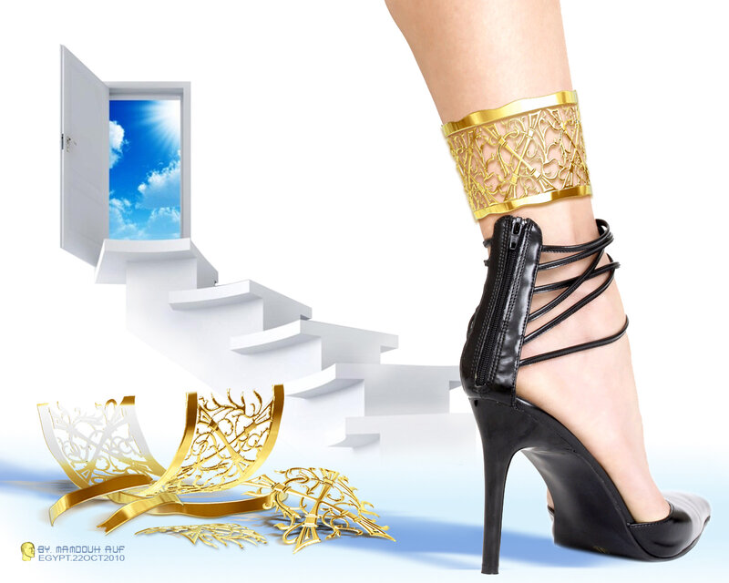Woman's Leg in High Heels