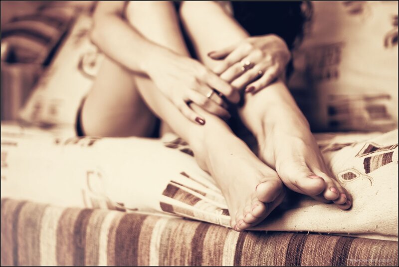 Woman's Legs and Feet — Brown, Intimate