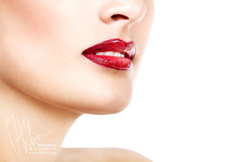 Woman's Lips and Chin