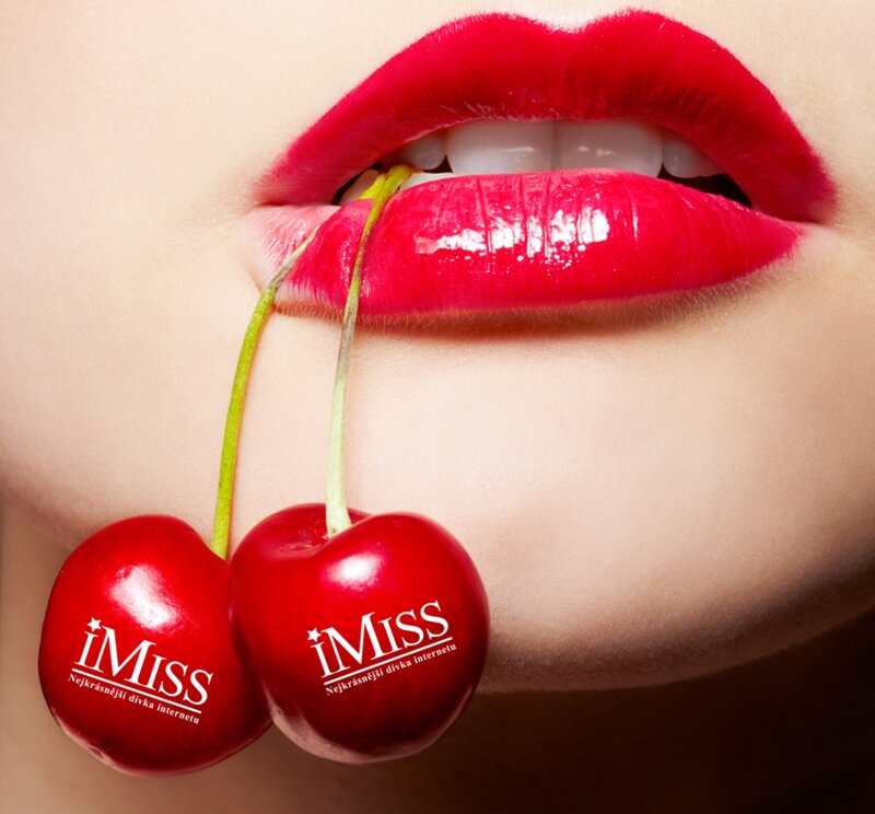 Woman's Lips with Cherries