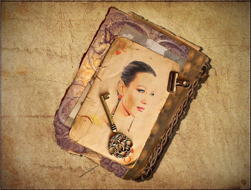 Woman's Portrait on Card