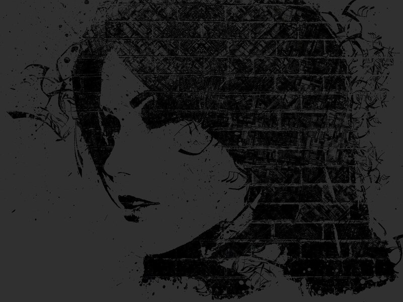 Woman's Profile — Black