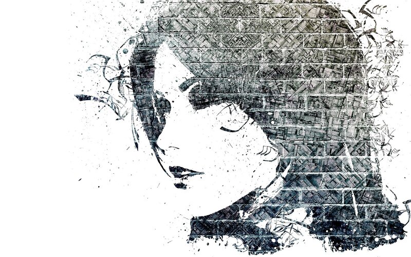 Woman's Profile — Dramatic