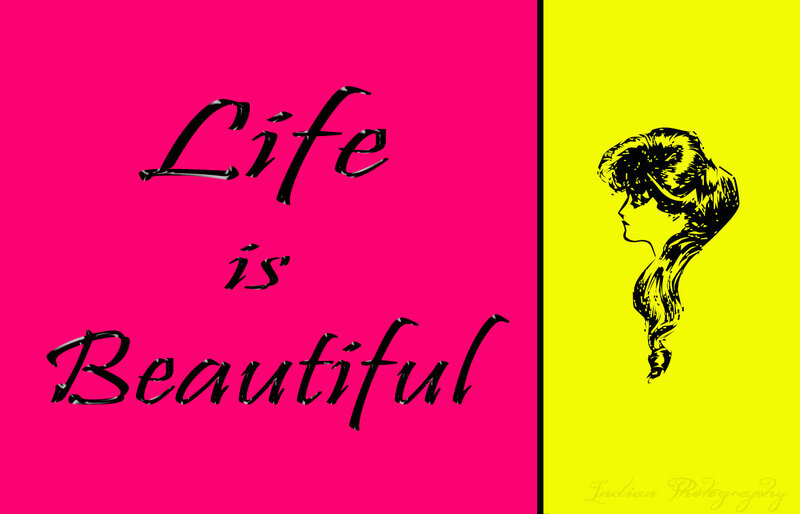 Woman's Profile Silhouette — Pink