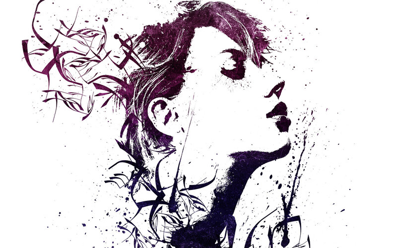 Woman's Profile Silhouette
