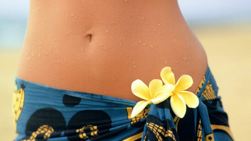 Woman's Torso with Flower