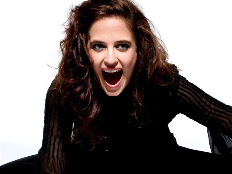 woman screaming in black top