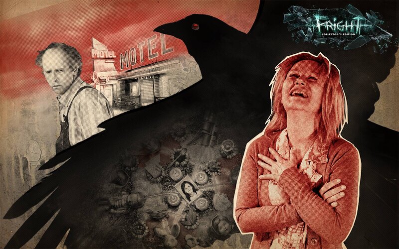 Woman Screaming in Fear — Red