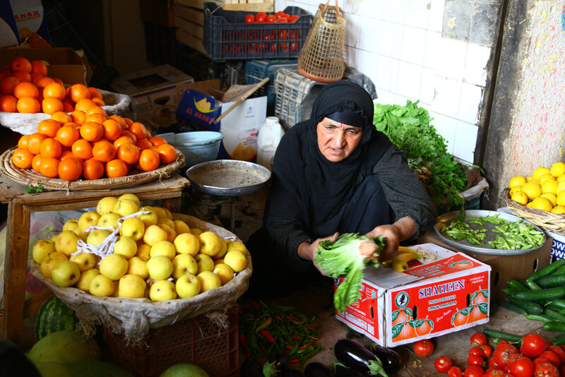 Woman Selling Produce