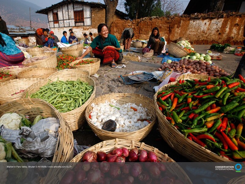 Woman Selling Vegetables