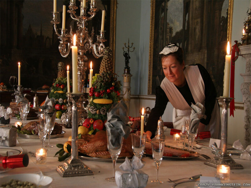 Woman Setting a Table