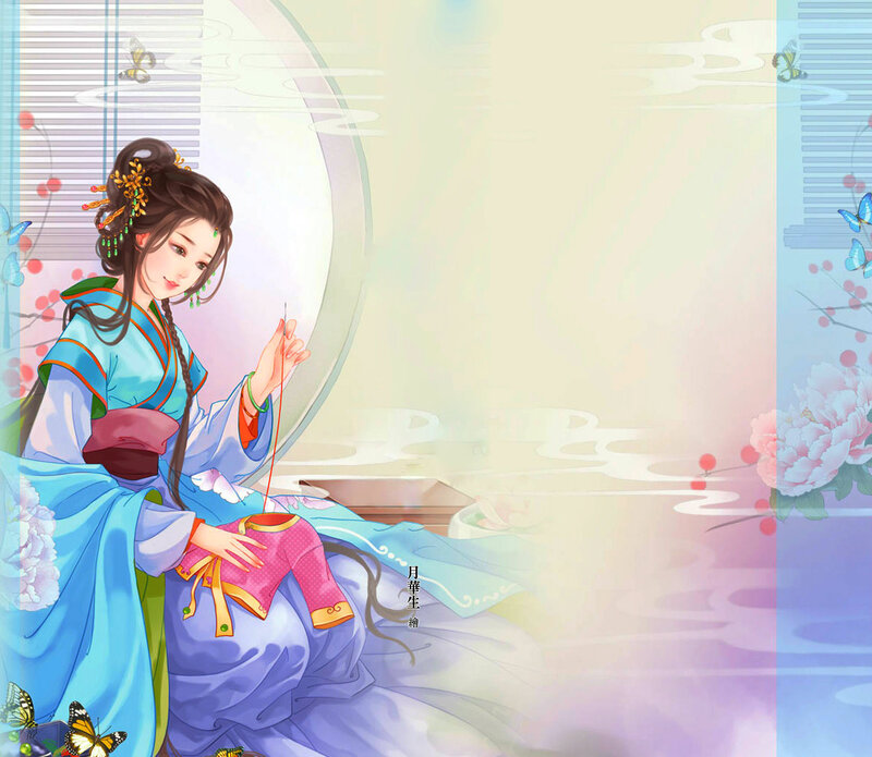 Woman Sewing Clothes