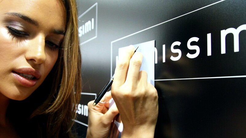 Woman Signing Autograph — Black