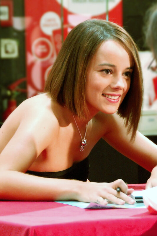 Woman Signing Autograph — Red