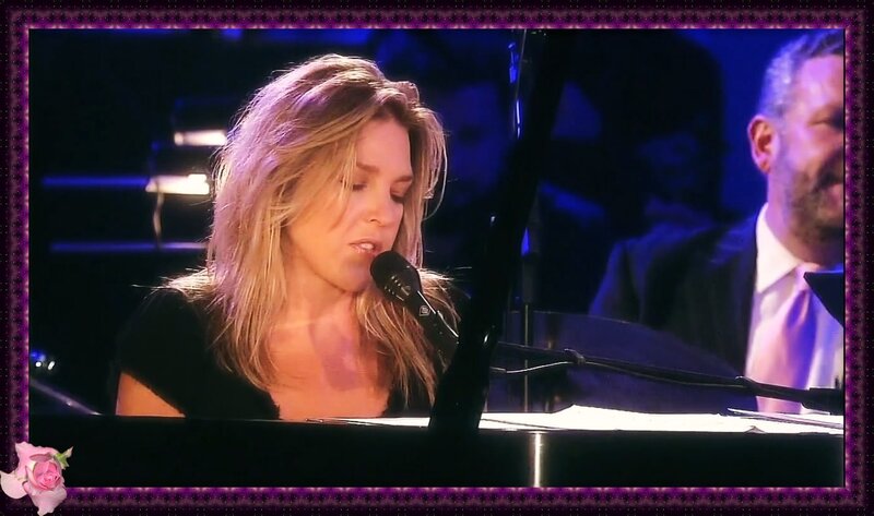 Woman Singing at Piano — Purple, Intimate