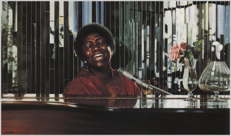 woman singing at piano