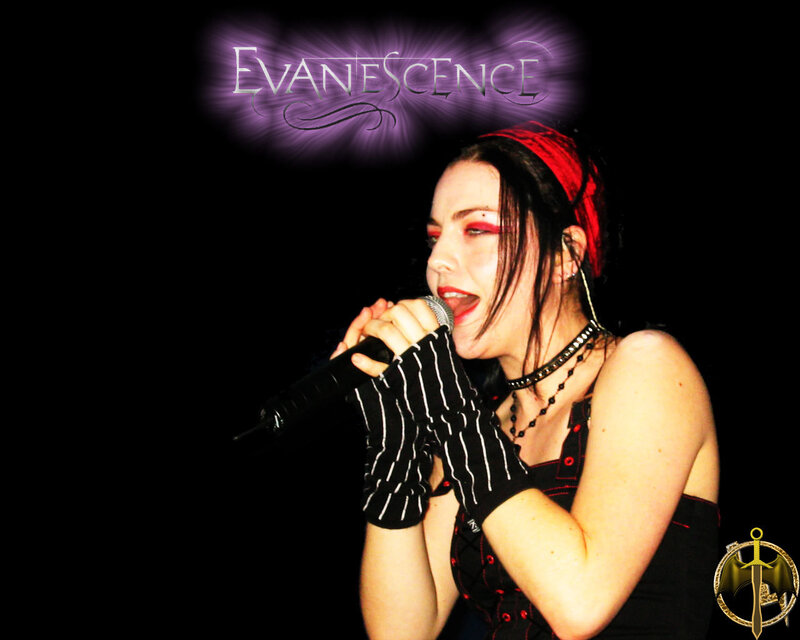 Woman Singing into Microphone — Black, Dramatic, Night, Photograph, Headband