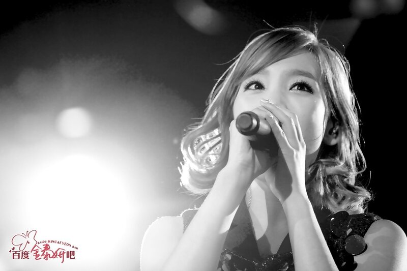Woman Singing into Microphone — Black, Dramatic, Night, Photograph, Stage Light, Hair