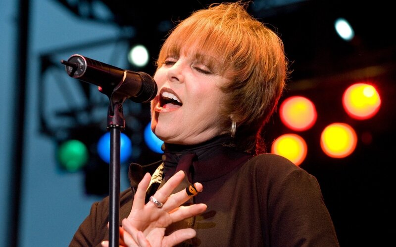 Woman Singing into Microphone — Black, Energetic, Night