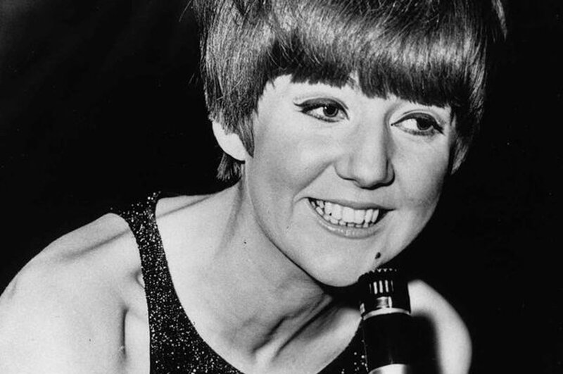 Woman Singing into Microphone — Black, Joyful, Photograph
