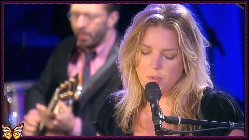 Woman Singing into Microphone — Blue, Focused