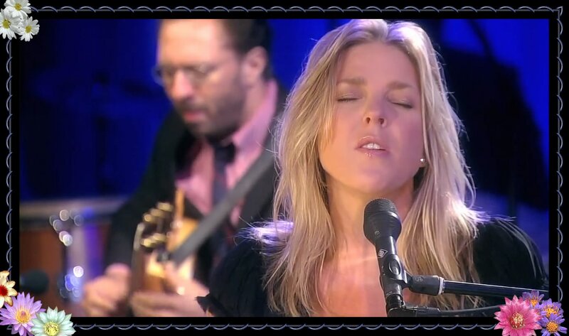 Woman Singing into Microphone — Blue, Intense, Night