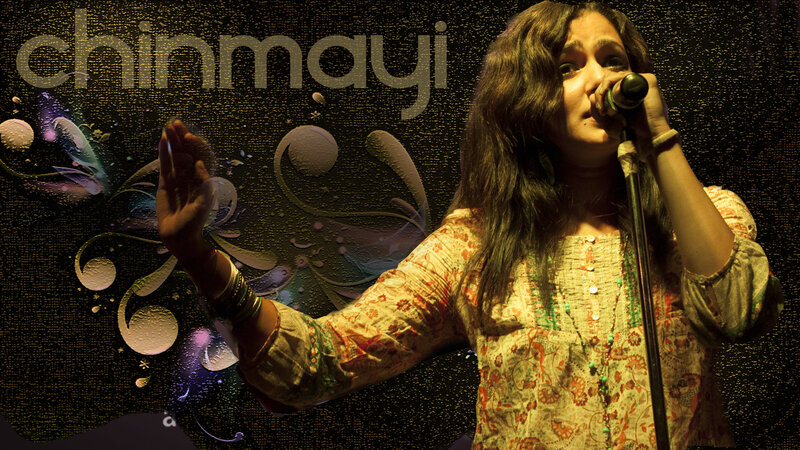 Woman Singing into Microphone — Brown, Dramatic, Night, Photograph, Hand