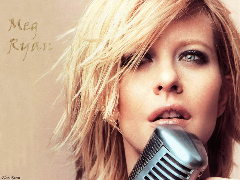 Woman Singing into Microphone — Gold