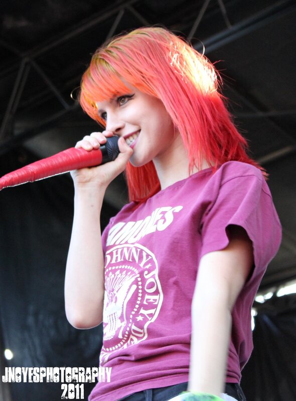 Woman Singing into Microphone — Red, Energetic, Photograph, T-shirt