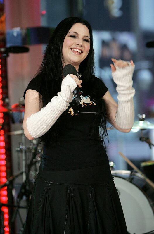 Woman singing on stage