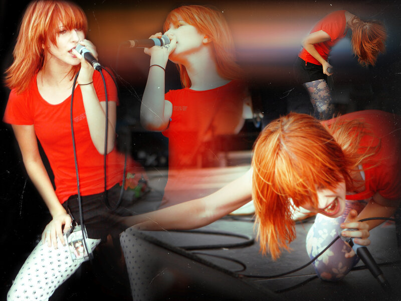 woman singing on stage