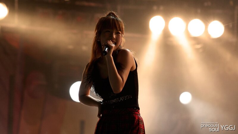 Woman Singing on Stage — Black, Dramatic, Night, Photograph, Microphone, Stage Lights, Smoke, Red