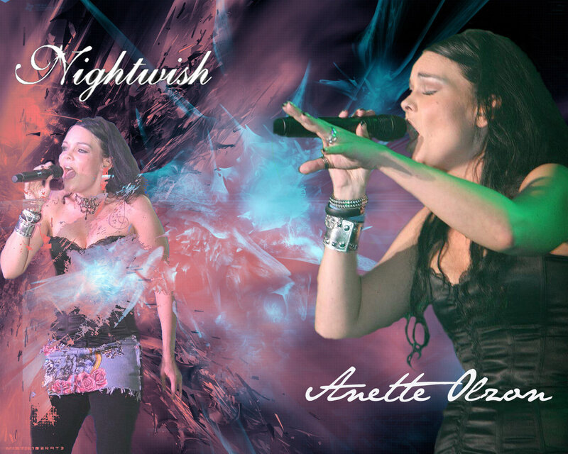 Woman Singing on Stage — Purple, Dramatic, Digital Art