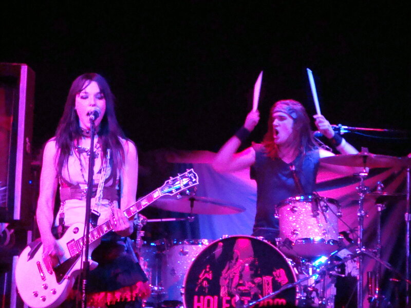 Woman Singing on Stage — Purple, Energetic