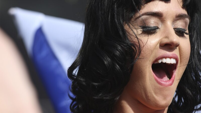 woman singing with open mouth