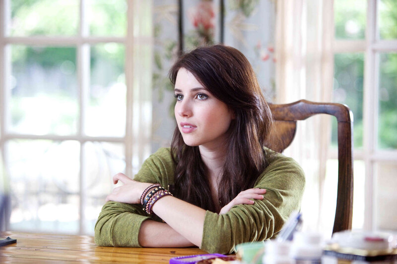 woman sitting at a table