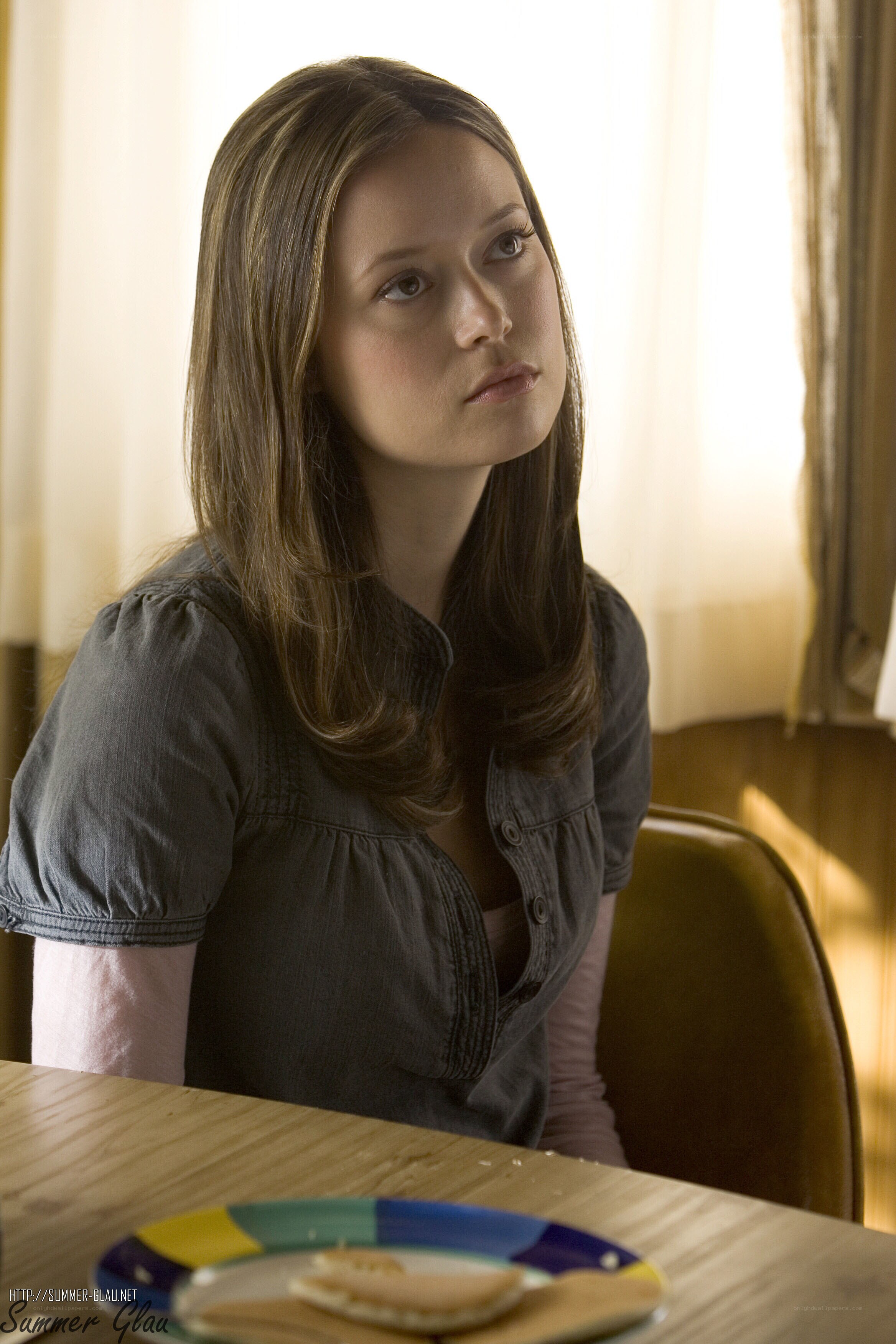 woman sitting at table