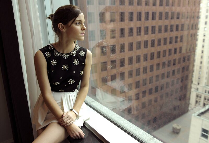 Woman Sitting by Window — Black, Contemplative, Afternoon