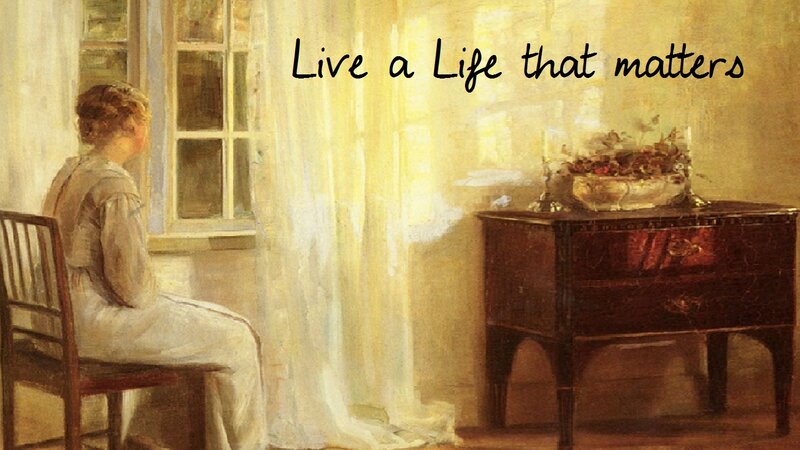 Woman Sitting by Window — Yellow, Serene