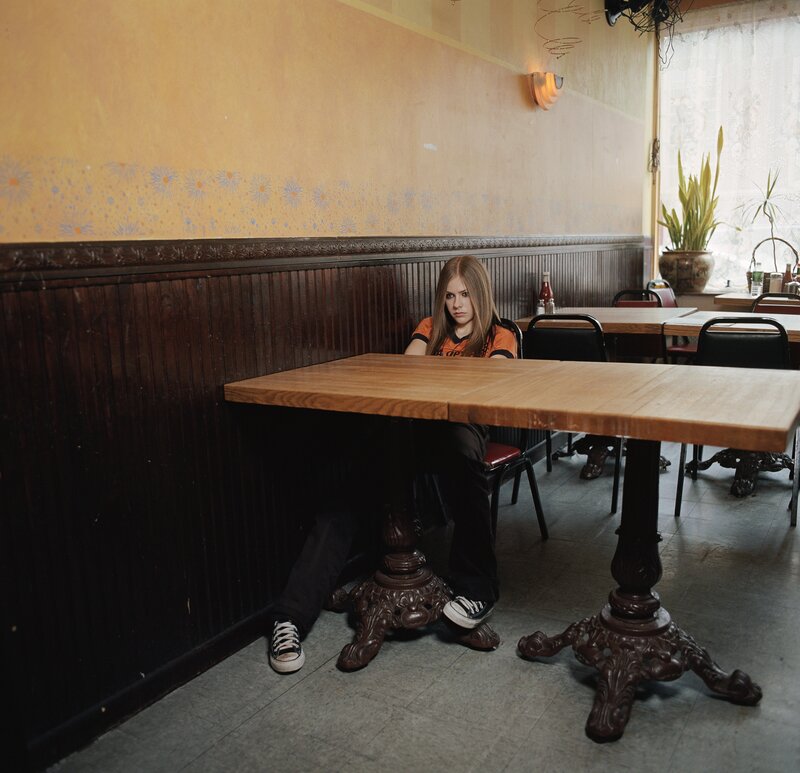 Woman sitting in a diner